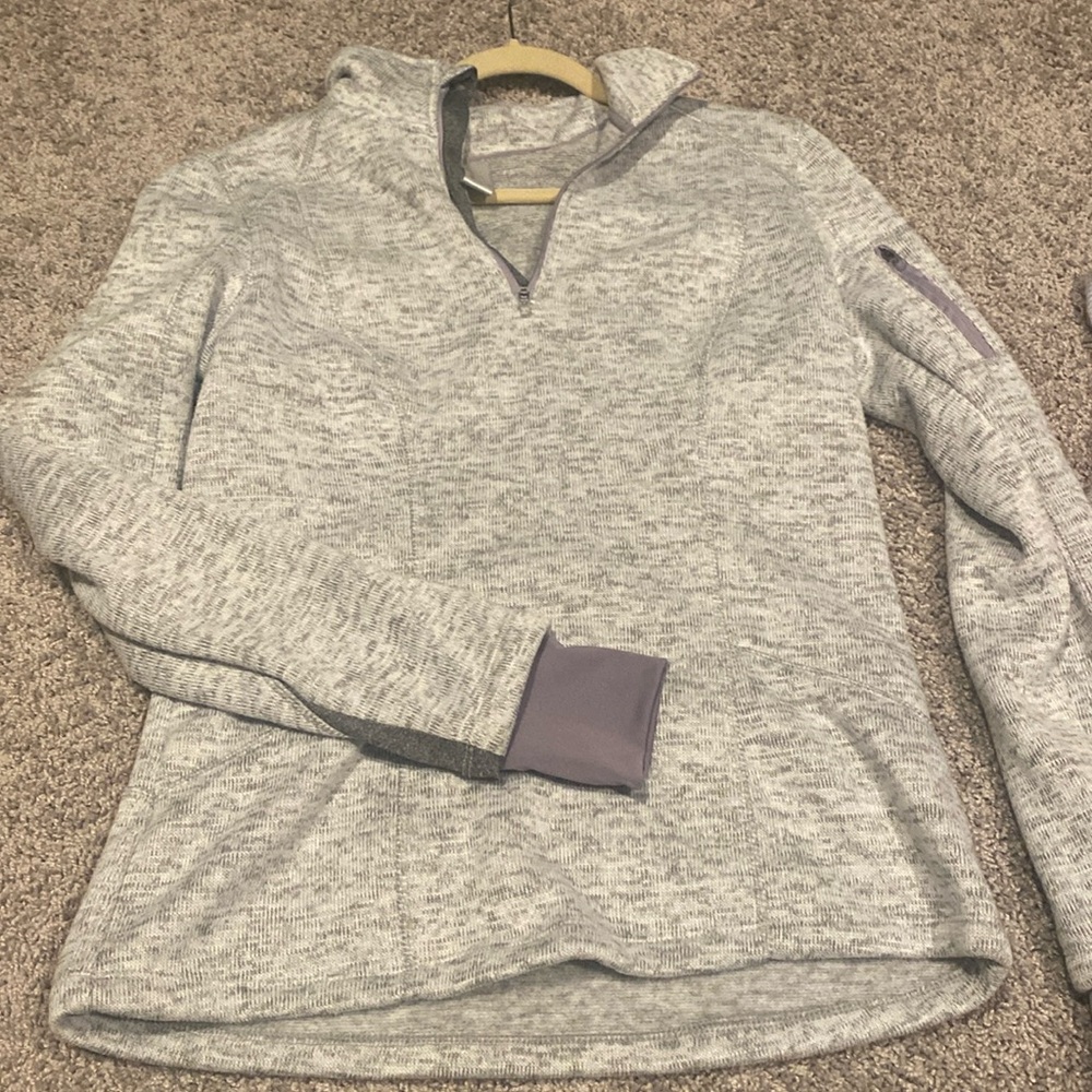Half Zip Gray Sweater - image 1